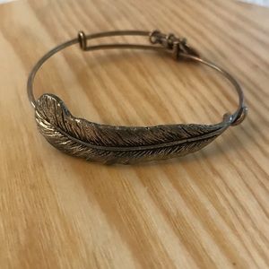 Alex and Ani Feather Bangle Bracelet - Silver